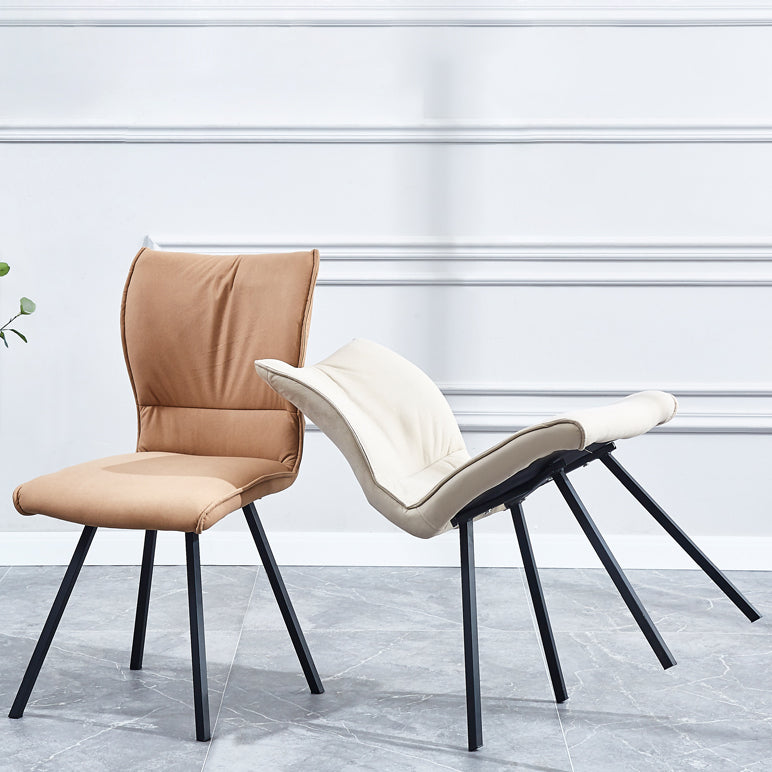 Modern Upholstered Side Chair Matte Finish Parsons Chair for Dining Room Clearhalo ' kitchen&dining_furn' 'Dining Chairs' 'Dining Tables & Seating' 'dining_chair' 'furn' 'furn_dining_chair' 'Furniture' 'furniture_dining_chair' 'Kitchen & Dining Furniture' 'kitchen' 4287309