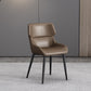 Modern Parsons Guest Chair Matte Finish Leather Curved Chair for Brasserie Brown 1 Piece Clearhalo ' kitchen&dining_furn' 'Dining Chairs' 'Dining Tables & Seating' 'dining_chair' 'furn' 'furn_dining_chair' 'Furniture' 'furniture_dining_chair' 'Kitchen & Dining Furniture' 'kitchen' 4287323