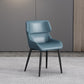 Modern Parsons Guest Chair Matte Finish Leather Curved Chair for Brasserie Blue 1 Piece Clearhalo ' kitchen&dining_furn' 'Dining Chairs' 'Dining Tables & Seating' 'dining_chair' 'furn' 'furn_dining_chair' 'Furniture' 'furniture_dining_chair' 'Kitchen & Dining Furniture' 'kitchen' 4287329
