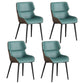 Modern Parsons Guest Chair Matte Finish Leather Curved Chair for Brasserie Green 4 Piece Set Clearhalo ' kitchen&dining_furn' 'Dining Chairs' 'Dining Tables & Seating' 'dining_chair' 'furn' 'furn_dining_chair' 'Furniture' 'furniture_dining_chair' 'Kitchen & Dining Furniture' 'kitchen' 4287333