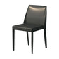 Contemporary Parsons Side Chair Matte Finish Leather Curved Armless Chair for Brasserie Clearhalo ' kitchen&dining_furn' 'Dining Chairs' 'Dining Tables & Seating' 'dining_chair' 'furn' 'furn_dining_chair' 'Furniture' 'furniture_dining_chair' 'Kitchen & Dining Furniture' 'kitchen' 4287358