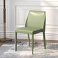 Contemporary Parsons Side Chair Matte Finish Leather Curved Armless Chair for Brasserie Green 1 Piece Clearhalo ' kitchen&dining_furn' 'Dining Chairs' 'Dining Tables & Seating' 'dining_chair' 'furn' 'furn_dining_chair' 'Furniture' 'furniture_dining_chair' 'Kitchen & Dining Furniture' 'kitchen' 4287371