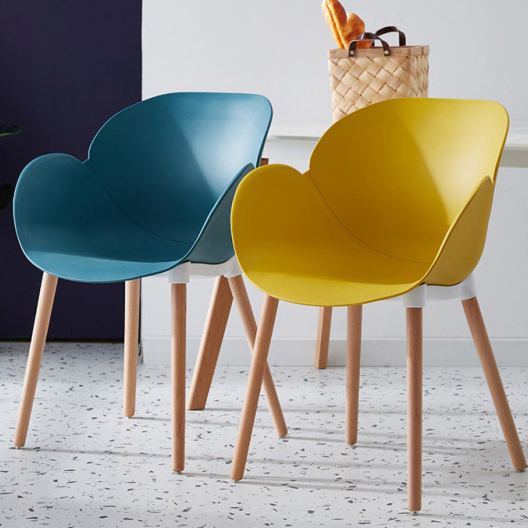 Contemporary Dining and Accent Chairs Matte Finish Plastic Solid Back Chair Clearhalo ' kitchen&dining_furn' 'Dining Chairs' 'Dining Tables & Seating' 'dining_chair' 'Furniture' 'furniture_dining_chair' 'Kitchen & Dining Furniture' 'kitchen' 4287403