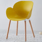 Contemporary Dining and Accent Chairs Matte Finish Plastic Solid Back Chair Yellow 1 Piece Clearhalo ' kitchen&dining_furn' 'Dining Chairs' 'Dining Tables & Seating' 'dining_chair' 'Furniture' 'furniture_dining_chair' 'Kitchen & Dining Furniture' 'kitchen' 4287427