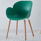 Contemporary Dining and Accent Chairs Matte Finish Plastic Solid Back Chair Green 1 Piece Clearhalo ' kitchen&dining_furn' 'Dining Chairs' 'Dining Tables & Seating' 'dining_chair' 'Furniture' 'furniture_dining_chair' 'Kitchen & Dining Furniture' 'kitchen' 4287430