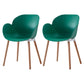 Contemporary Dining and Accent Chairs Matte Finish Plastic Solid Back Chair Green Set of 2 Clearhalo ' kitchen&dining_furn' 'Dining Chairs' 'Dining Tables & Seating' 'dining_chair' 'Furniture' 'furniture_dining_chair' 'Kitchen & Dining Furniture' 'kitchen' 4287431