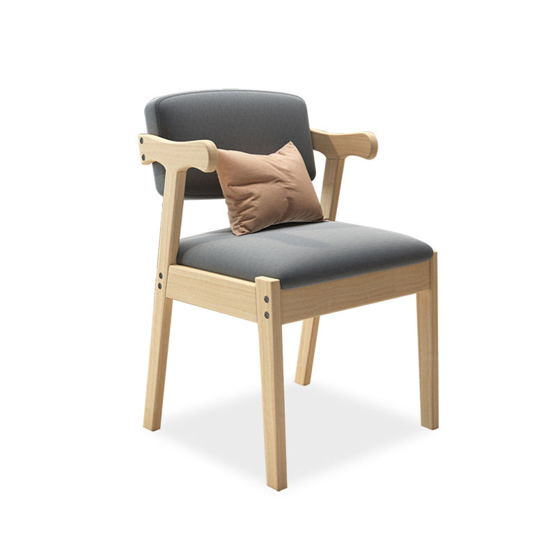 Contemporary Wood Indoor-Outdoor Room Armchair Open Back Chair Clearhalo ' kitchen&dining_furn' 'Dining Chairs' 'Dining Tables & Seating' 'dining_chair' 'furn' 'furn_dining_chair' 'Furniture' 'furniture_dining_chair' 'Kitchen & Dining Furniture' 'kitchen' 4287446