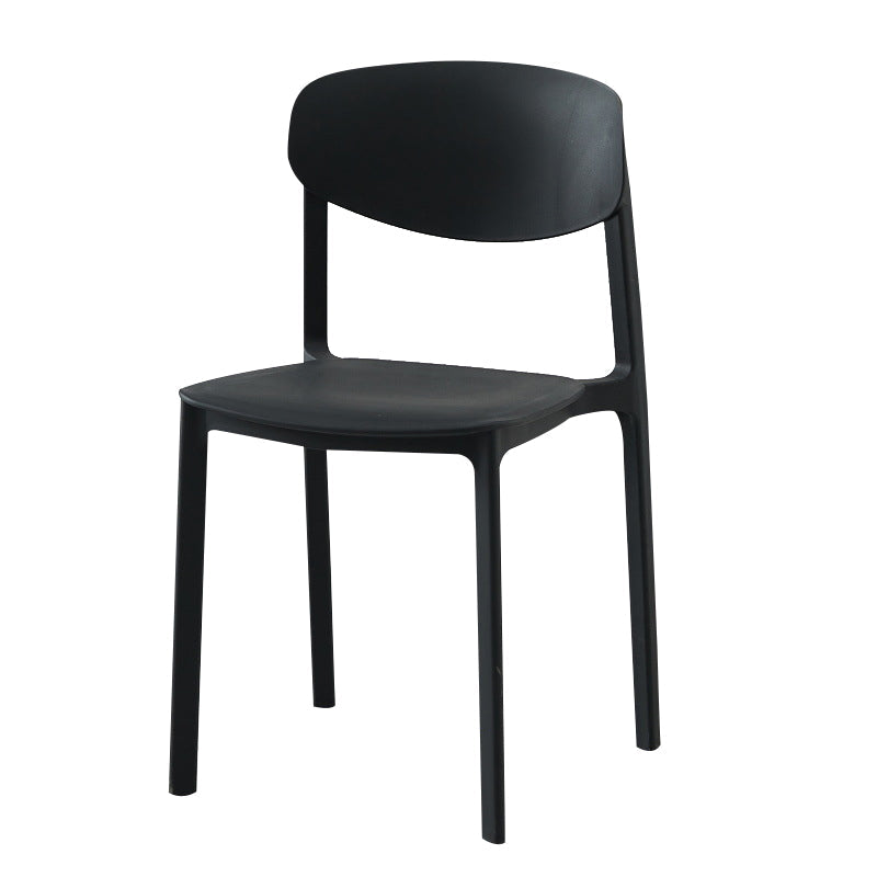 Modern Plastic Indoor-Outdoor Room Side Chairs Open Back Chair Clearhalo ' kitchen&dining_furn' 'Dining Chairs' 'Dining Tables & Seating' 'dining_chair' 'Furniture' 'furniture_dining_chair' 'Kitchen & Dining Furniture' 'kitchen' 4287460