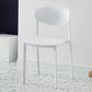 Modern Plastic Indoor-Outdoor Room Side Chairs Open Back Chair White 1 Piece Clearhalo ' kitchen&dining_furn' 'Dining Chairs' 'Dining Tables & Seating' 'dining_chair' 'Furniture' 'furniture_dining_chair' 'Kitchen & Dining Furniture' 'kitchen' 4287464