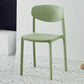 Modern Plastic Indoor-Outdoor Room Side Chairs Open Back Chair Green 1 Piece Clearhalo ' kitchen&dining_furn' 'Dining Chairs' 'Dining Tables & Seating' 'dining_chair' 'Furniture' 'furniture_dining_chair' 'Kitchen & Dining Furniture' 'kitchen' 4287476