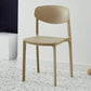 Modern Plastic Indoor-Outdoor Room Side Chairs Open Back Chair Khaki 1 Piece Clearhalo ' kitchen&dining_furn' 'Dining Chairs' 'Dining Tables & Seating' 'dining_chair' 'Furniture' 'furniture_dining_chair' 'Kitchen & Dining Furniture' 'kitchen' 4287479