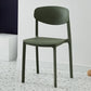 Modern Plastic Indoor-Outdoor Room Side Chairs Open Back Chair Army Green 1 Piece Clearhalo ' kitchen&dining_furn' 'Dining Chairs' 'Dining Tables & Seating' 'dining_chair' 'Furniture' 'furniture_dining_chair' 'Kitchen & Dining Furniture' 'kitchen' 4287485
