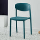 Modern Plastic Indoor-Outdoor Room Side Chairs Open Back Chair Dark Blue 1 Piece Clearhalo ' kitchen&dining_furn' 'Dining Chairs' 'Dining Tables & Seating' 'dining_chair' 'Furniture' 'furniture_dining_chair' 'Kitchen & Dining Furniture' 'kitchen' 4287491