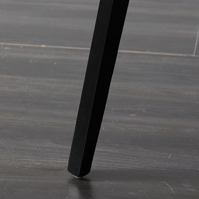 Contemporary Dining and Accent Chairs Matte Finish Leather Curved Parsons Armless Chair Clearhalo ' kitchen&dining_furn' 'Dining Chairs' 'Dining Tables & Seating' 'dining_chair' 'furn' 'furn_dining_chair' 'Furniture' 'furniture_dining_chair' 'Kitchen & Dining Furniture' 'kitchen' 4287520