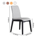 Contemporary Dining and Accent Chairs Matte Finish Leather Curved Parsons Armless Chair Clearhalo ' kitchen&dining_furn' 'Dining Chairs' 'Dining Tables & Seating' 'dining_chair' 'furn' 'furn_dining_chair' 'Furniture' 'furniture_dining_chair' 'Kitchen & Dining Furniture' 'kitchen' 4287522