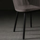 Contemporary Slat Back Arm Chair Matte Finish Metal Chair for Patio Clearhalo ' kitchen&dining_furn' 'Dining Chairs' 'Dining Tables & Seating' 'dining_chair' 'furn' 'furn_dining_chair' 'Furniture' 'furniture_dining_chair' 'Kitchen & Dining Furniture' 'kitchen' 4287539
