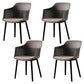 Contemporary Slat Back Arm Chair Matte Finish Metal Chair for Patio Coffee 4 Piece Set Clearhalo ' kitchen&dining_furn' 'Dining Chairs' 'Dining Tables & Seating' 'dining_chair' 'furn' 'furn_dining_chair' 'Furniture' 'furniture_dining_chair' 'Kitchen & Dining Furniture' 'kitchen' 4287545