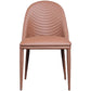 Modern Leather Curved Sloped Armless Chair Matte Finish Parsons Chair for Brasserie Clearhalo ' kitchen&dining_furn' 'Dining Chairs' 'Dining Tables & Seating' 'dining_chair' 'furn' 'furn_dining_chair' 'Furniture' 'furniture_dining_chair' 'Kitchen & Dining Furniture' 'kitchen' 4287556