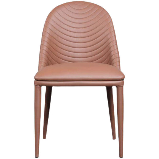 Modern Leather Curved Sloped Armless Chair Matte Finish Parsons Chair for Brasserie Clearhalo ' kitchen&dining_furn' 'Dining Chairs' 'Dining Tables & Seating' 'dining_chair' 'furn' 'furn_dining_chair' 'Furniture' 'furniture_dining_chair' 'Kitchen & Dining Furniture' 'kitchen' 4287556