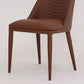 Modern Leather Curved Sloped Armless Chair Matte Finish Parsons Chair for Brasserie Clearhalo ' kitchen&dining_furn' 'Dining Chairs' 'Dining Tables & Seating' 'dining_chair' 'furn' 'furn_dining_chair' 'Furniture' 'furniture_dining_chair' 'Kitchen & Dining Furniture' 'kitchen' 4287557