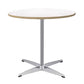 Modern MDF Round Dining Table Standard White Dining Table with Pedestal Base Natural Clearhalo ' dining_table' 'Dining Tables & Seating' 'Dining Tables' 'Furniture' 'furniture_dining_table' 'Kitchen & Dining Furniture' 'kitchen&dining_furn' 'kitchen' 'kitchen_dining_table' 4287577