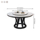 Minimalist Round Sintered Stone Table Kitchen Dining Table with Pedestal Base Clearhalo ' dining_table' 'Dining Tables & Seating' 'Dining Tables' 'furn' 'furn_dining_table' 'Furniture' 'furniture_dining_table' 'Kitchen & Dining Furniture' 'kitchen&dining_furn' 'kitchen' 'kitchen_dining_table' 4287599