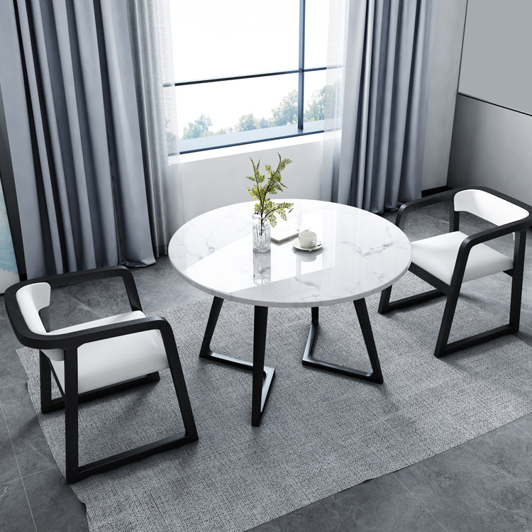 Industrial Style Dining Site Table Stone Furniture with Double Pedestal Clearhalo ' dining_table' 'Dining Tables & Seating' 'Dining Tables' 'furn' 'furn_dining_table' 'Furniture' 'furniture_dining_table' 'Kitchen & Dining Furniture' 'kitchen&dining_furn' 'kitchen' 'kitchen_dining_table' 4287603