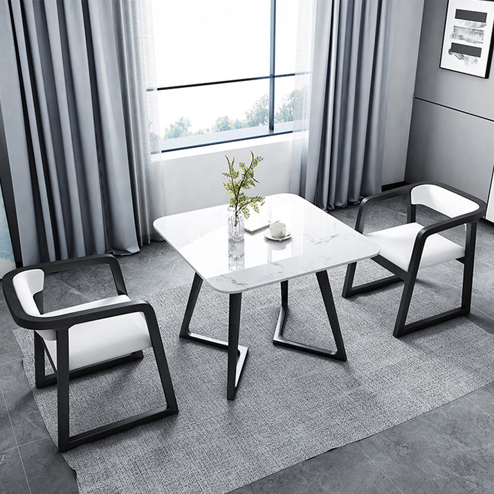 Industrial Style Dining Site Table Stone Furniture with Double Pedestal Clearhalo ' dining_table' 'Dining Tables & Seating' 'Dining Tables' 'furn' 'furn_dining_table' 'Furniture' 'furniture_dining_table' 'Kitchen & Dining Furniture' 'kitchen&dining_furn' 'kitchen' 'kitchen_dining_table' 4287604