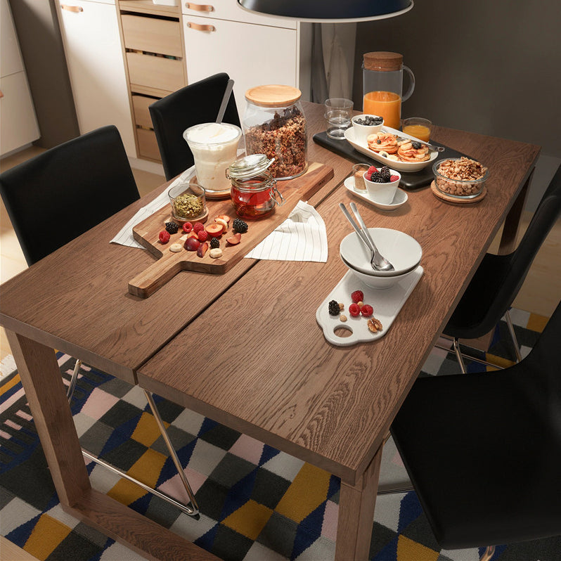 Rectangle Casual Dining Table Wood Color Fixed Table with Ashwood Solid Wood Clearhalo ' dining_table' 'Dining Tables & Seating' 'Dining Tables' 'furn' 'furn_dining_table' 'Furniture' 'furniture_dining_table' 'Kitchen & Dining Furniture' 'kitchen&dining_furn' 'kitchen' 'kitchen_dining_table' 4287618
