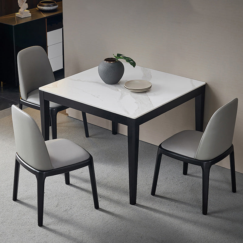 Industrial Style Dining Site Table Square Stone Dining Table with 4 Legs Clearhalo ' dining_table' 'Dining Tables & Seating' 'Dining Tables' 'furn' 'furn_dining_table' 'Furniture' 'furniture_dining_table' 'Kitchen & Dining Furniture' 'kitchen&dining_furn' 'kitchen' 'kitchen_dining_table' 4287648