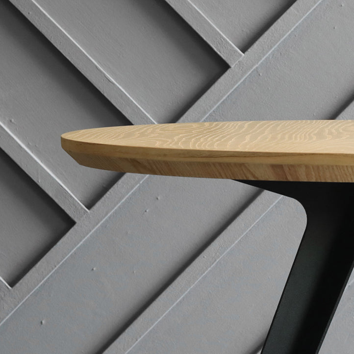 Contemporary Round Shape MDF Table Standard Kitchen Dining Table with Pedestal Base Clearhalo ' dining_table' 'Dining Tables & Seating' 'Dining Tables' 'furn' 'furn_dining_table' 'Furniture' 'furniture_dining_table' 'Kitchen & Dining Furniture' 'kitchen&dining_furn' 'kitchen' 'kitchen_dining_table' 4287687