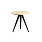Contemporary Round Shape MDF Table Standard Kitchen Dining Table with Pedestal Base Natural 27.6"L x 27.6"W x 29.5"H Without Chairs Clearhalo ' dining_table' 'Dining Tables & Seating' 'Dining Tables' 'furn' 'furn_dining_table' 'Furniture' 'furniture_dining_table' 'Kitchen & Dining Furniture' 'kitchen&dining_furn' 'kitchen' 'kitchen_dining_table' 4287688