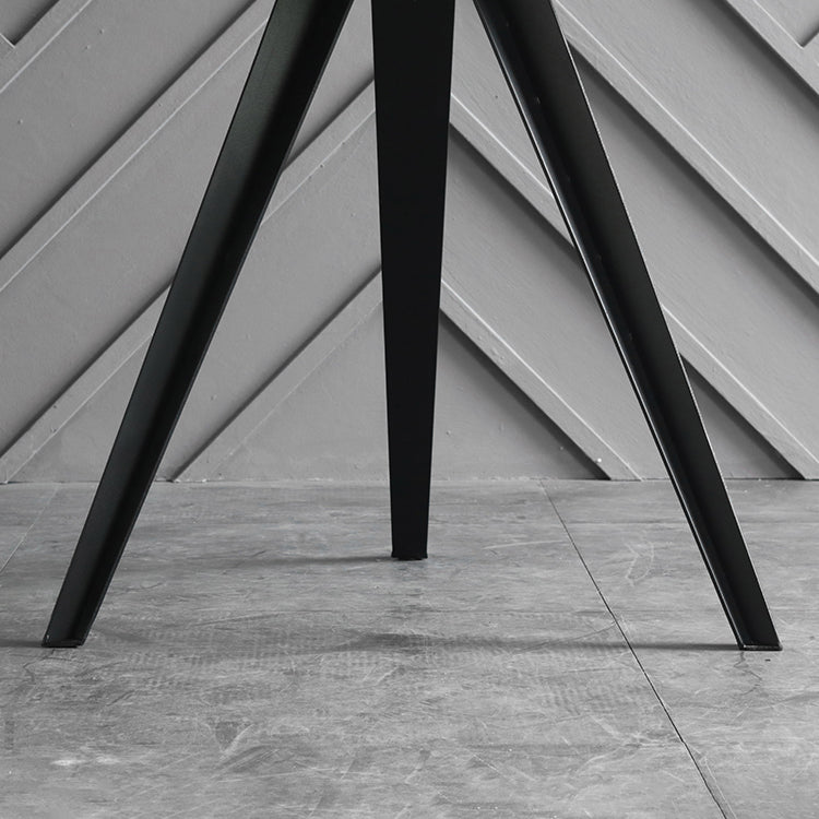 Contemporary Round Shape MDF Table Standard Kitchen Dining Table with Pedestal Base Clearhalo ' dining_table' 'Dining Tables & Seating' 'Dining Tables' 'furn' 'furn_dining_table' 'Furniture' 'furniture_dining_table' 'Kitchen & Dining Furniture' 'kitchen&dining_furn' 'kitchen' 'kitchen_dining_table' 4287689