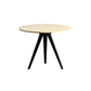 Contemporary Round Shape MDF Table Standard Kitchen Dining Table with Pedestal Base Natural 35.4"L x 35.4"W x 29.5"H Without Chairs Clearhalo ' dining_table' 'Dining Tables & Seating' 'Dining Tables' 'furn' 'furn_dining_table' 'Furniture' 'furniture_dining_table' 'Kitchen & Dining Furniture' 'kitchen&dining_furn' 'kitchen' 'kitchen_dining_table' 4287692