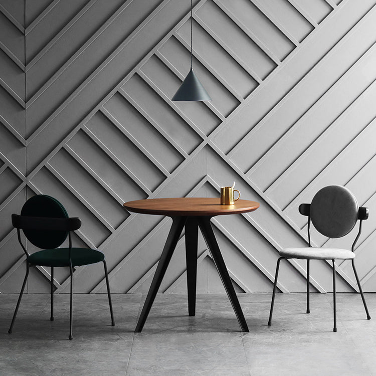 Contemporary Round Shape MDF Table Standard Kitchen Dining Table with Pedestal Base Clearhalo ' dining_table' 'Dining Tables & Seating' 'Dining Tables' 'furn' 'furn_dining_table' 'Furniture' 'furniture_dining_table' 'Kitchen & Dining Furniture' 'kitchen&dining_furn' 'kitchen' 'kitchen_dining_table' 4287693