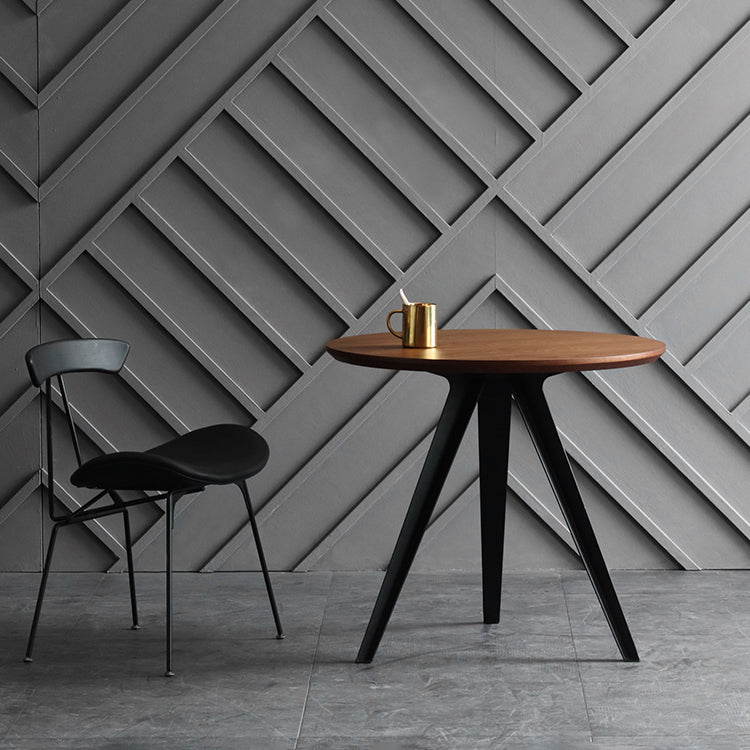 Contemporary Round Shape MDF Table Standard Kitchen Dining Table with Pedestal Base Clearhalo ' dining_table' 'Dining Tables & Seating' 'Dining Tables' 'furn' 'furn_dining_table' 'Furniture' 'furniture_dining_table' 'Kitchen & Dining Furniture' 'kitchen&dining_furn' 'kitchen' 'kitchen_dining_table' 4287694