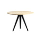 Contemporary Round Shape MDF Table Standard Kitchen Dining Table with Pedestal Base Natural 39.4"L x 39.4"W x 29.5"H Without Chairs Clearhalo ' dining_table' 'Dining Tables & Seating' 'Dining Tables' 'furn' 'furn_dining_table' 'Furniture' 'furniture_dining_table' 'Kitchen & Dining Furniture' 'kitchen&dining_furn' 'kitchen' 'kitchen_dining_table' 4287695
