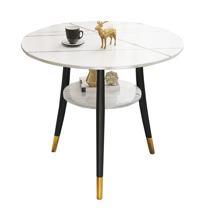 Round Dining Site Table Traditional Luxury 4-foot Stone Home Furniture White Without Chairs Clearhalo ' dining_table' 'Dining Tables & Seating' 'Dining Tables' 'furn' 'furn_dining_table' 'Furniture' 'furniture_dining_table' 'Kitchen & Dining Furniture' 'kitchen&dining_furn' 'kitchen' 'kitchen_dining_table' 4287717