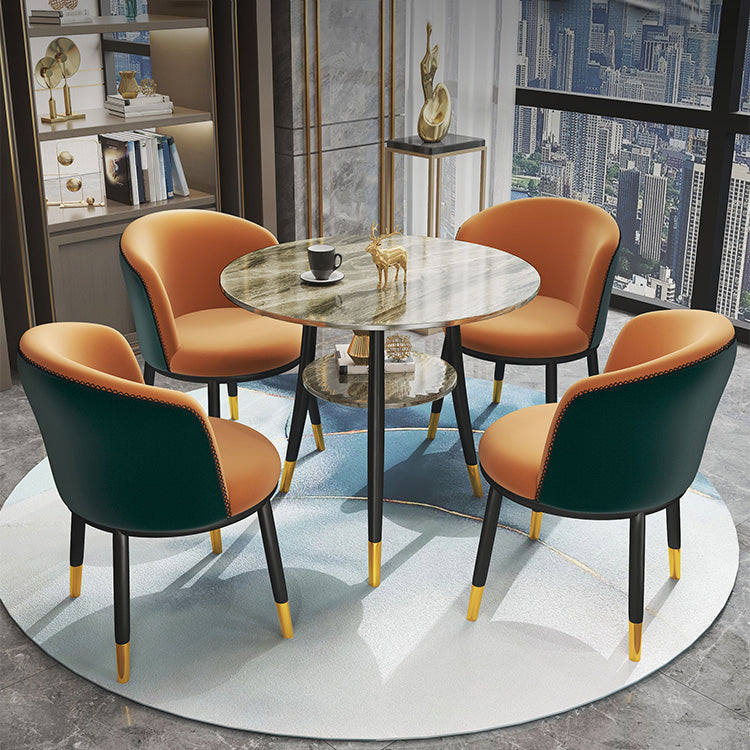 Round Dining Site Table Traditional Luxury 4-foot Stone Home Furniture Clearhalo ' dining_table' 'Dining Tables & Seating' 'Dining Tables' 'furn' 'furn_dining_table' 'Furniture' 'furniture_dining_table' 'Kitchen & Dining Furniture' 'kitchen&dining_furn' 'kitchen' 'kitchen_dining_table' 4287719