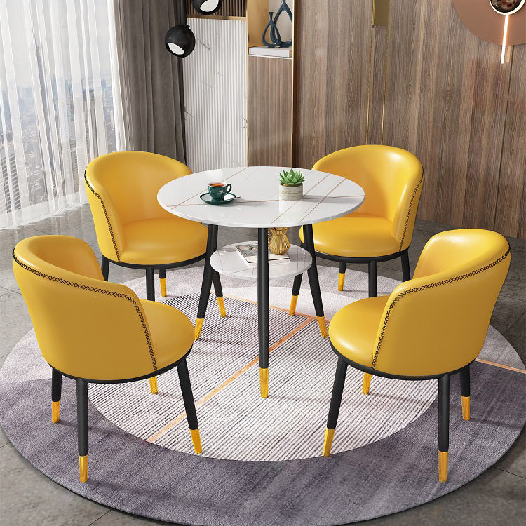 Round Dining Site Table Traditional Luxury 4-foot Stone Home Furniture Clearhalo ' dining_table' 'Dining Tables & Seating' 'Dining Tables' 'furn' 'furn_dining_table' 'Furniture' 'furniture_dining_table' 'Kitchen & Dining Furniture' 'kitchen&dining_furn' 'kitchen' 'kitchen_dining_table' 4287720