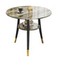 Round Dining Site Table Traditional Luxury 4-foot Stone Home Furniture Gray Without Chairs Clearhalo ' dining_table' 'Dining Tables & Seating' 'Dining Tables' 'furn' 'furn_dining_table' 'Furniture' 'furniture_dining_table' 'Kitchen & Dining Furniture' 'kitchen&dining_furn' 'kitchen' 'kitchen_dining_table' 4287724