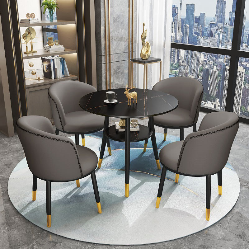 Round Dining Site Table Traditional Luxury 4-foot Stone Home Furniture Clearhalo ' dining_table' 'Dining Tables & Seating' 'Dining Tables' 'furn' 'furn_dining_table' 'Furniture' 'furniture_dining_table' 'Kitchen & Dining Furniture' 'kitchen&dining_furn' 'kitchen' 'kitchen_dining_table' 4287725
