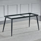 Industrial Style Rectangle Dining Table Stone Dinner Table with Metal 4 Legs Clearhalo ' dining_table' 'Dining Tables & Seating' 'Dining Tables' 'furn' 'furn_dining_table' 'Furniture' 'furniture_dining_table' 'Kitchen & Dining Furniture' 'kitchen&dining_furn' 'kitchen' 'kitchen_dining_table' 4287804