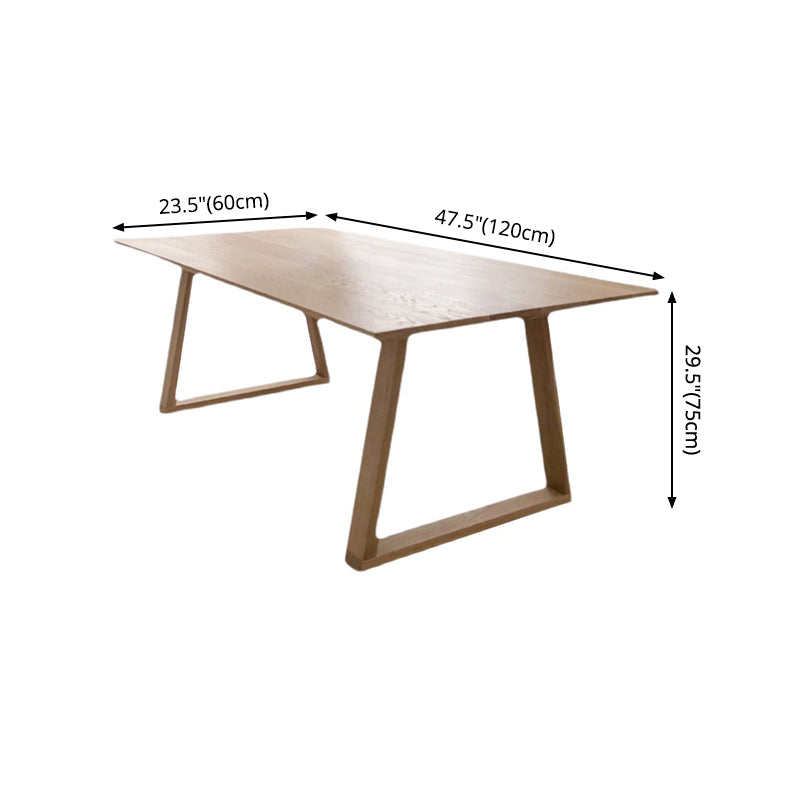 Rectangle Mid-Century Modern Table Wood Color Fixed Table with 4 Legs Clearhalo ' dining_table' 'Dining Tables & Seating' 'Dining Tables' 'furn' 'furn_dining_table' 'Furniture' 'furniture_dining_table' 'Kitchen & Dining Furniture' 'kitchen&dining_furn' 'kitchen' 'kitchen_dining_table' 4287826