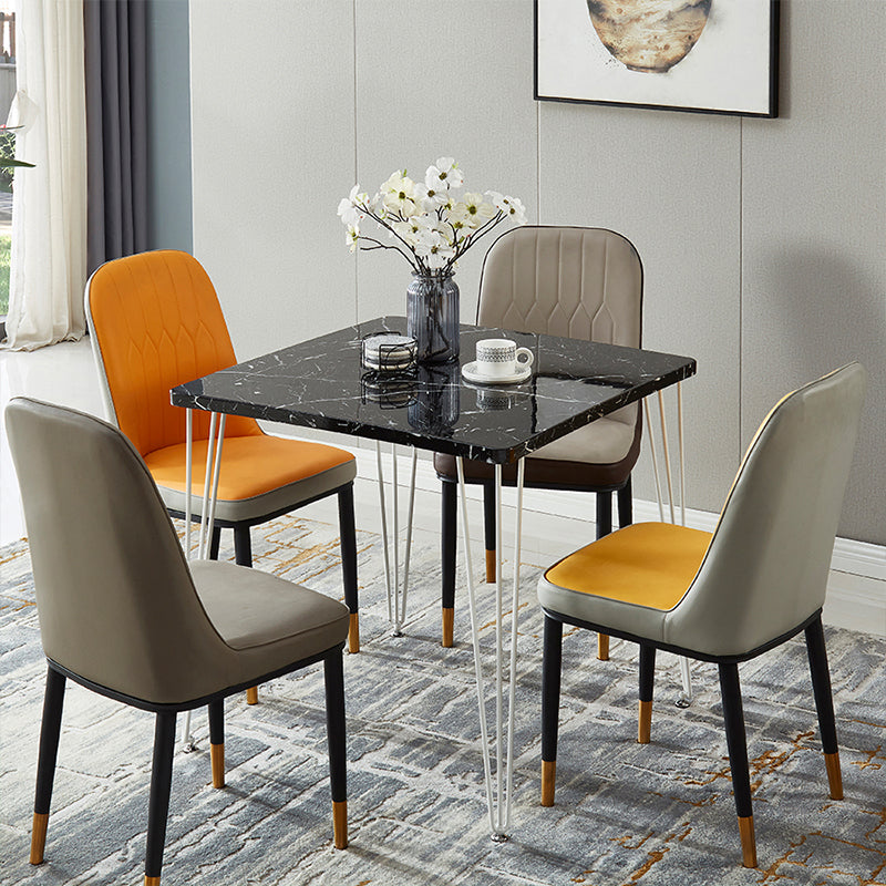 Industrial Style Square Dining Table 4 Legs Dining Site Table for Dining Room Clearhalo ' dining_table' 'Dining Tables & Seating' 'Dining Tables' 'furn' 'furn_dining_table' 'Furniture' 'furniture_dining_table' 'Kitchen & Dining Furniture' 'kitchen&dining_furn' 'kitchen' 'kitchen_dining_table' 4287833