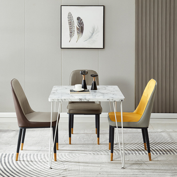 Industrial Style Square Dining Table 4 Legs Dining Site Table for Dining Room Clearhalo ' dining_table' 'Dining Tables & Seating' 'Dining Tables' 'furn' 'furn_dining_table' 'Furniture' 'furniture_dining_table' 'Kitchen & Dining Furniture' 'kitchen&dining_furn' 'kitchen' 'kitchen_dining_table' 4287834