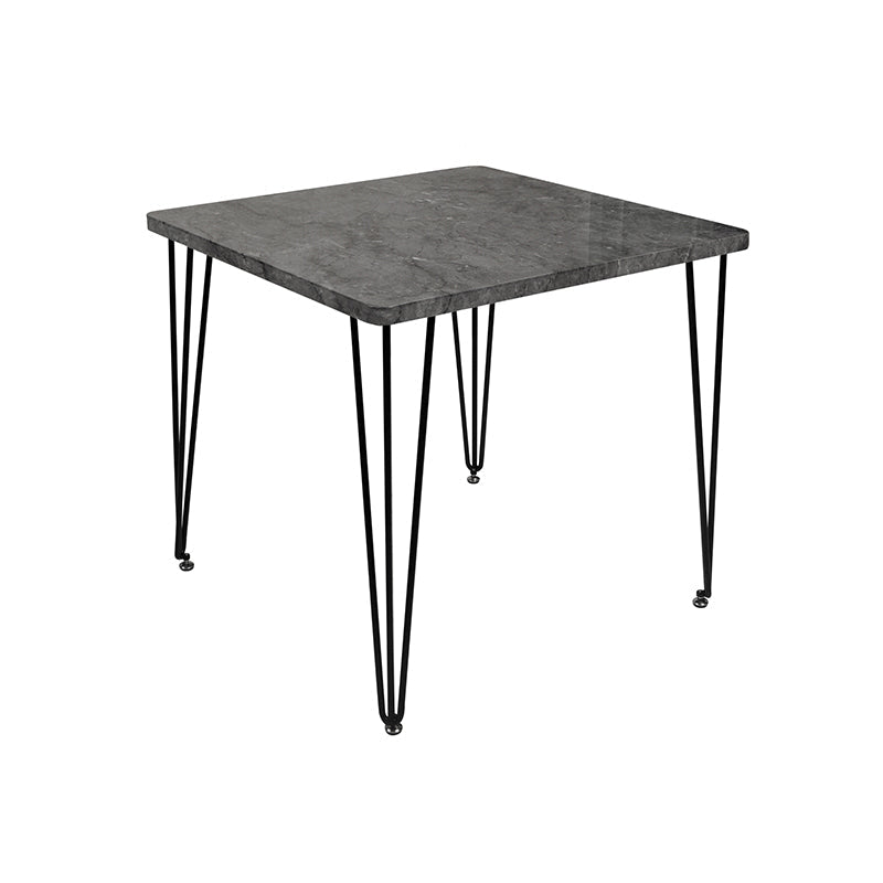 Industrial Style Square Dining Table 4 Legs Dining Site Table for Dining Room Stone Gray Clearhalo ' dining_table' 'Dining Tables & Seating' 'Dining Tables' 'furn' 'furn_dining_table' 'Furniture' 'furniture_dining_table' 'Kitchen & Dining Furniture' 'kitchen&dining_furn' 'kitchen' 'kitchen_dining_table' 4287842