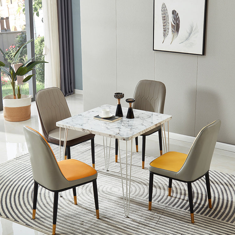 Industrial Style Square Dining Table 4 Legs Dining Site Table for Dining Room Clearhalo ' dining_table' 'Dining Tables & Seating' 'Dining Tables' 'furn' 'furn_dining_table' 'Furniture' 'furniture_dining_table' 'Kitchen & Dining Furniture' 'kitchen&dining_furn' 'kitchen' 'kitchen_dining_table' 4287845