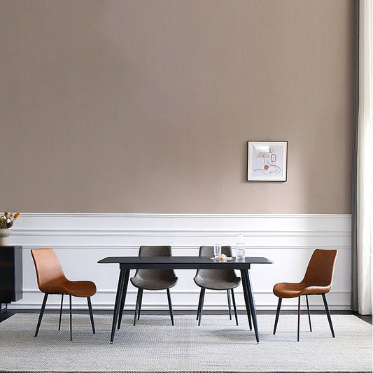 Medieval Modern Sintered Stone Table for Restaurant Rectangle Table with 4 Legs