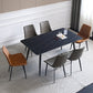 Medieval Modern Sintered Stone Table for Restaurant Rectangle Table with 4 Legs Clearhalo ' dining_table' 'Dining Tables & Seating' 'Dining Tables' 'furn' 'furn_dining_table' 'Furniture' 'furniture_dining_table' 'Kitchen & Dining Furniture' 'kitchen&dining_furn' 'kitchen' 'kitchen_dining_table' 4287862